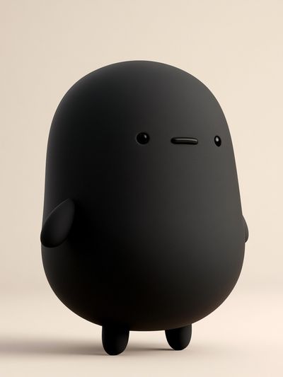 Minimal Black Character Poster. poster