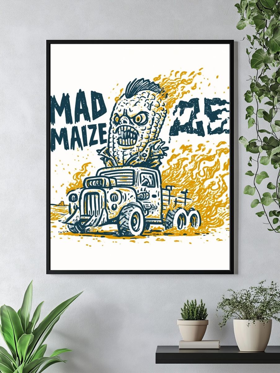 Mad Maize Monster Truck Poster. — room view 4