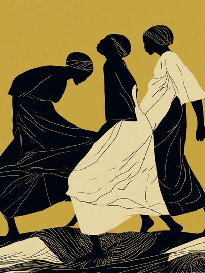 Abstract Figures — Illustration Print. poster
