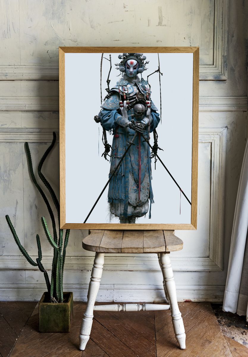 Celestial Warrior Digital Art Print. — room view 1