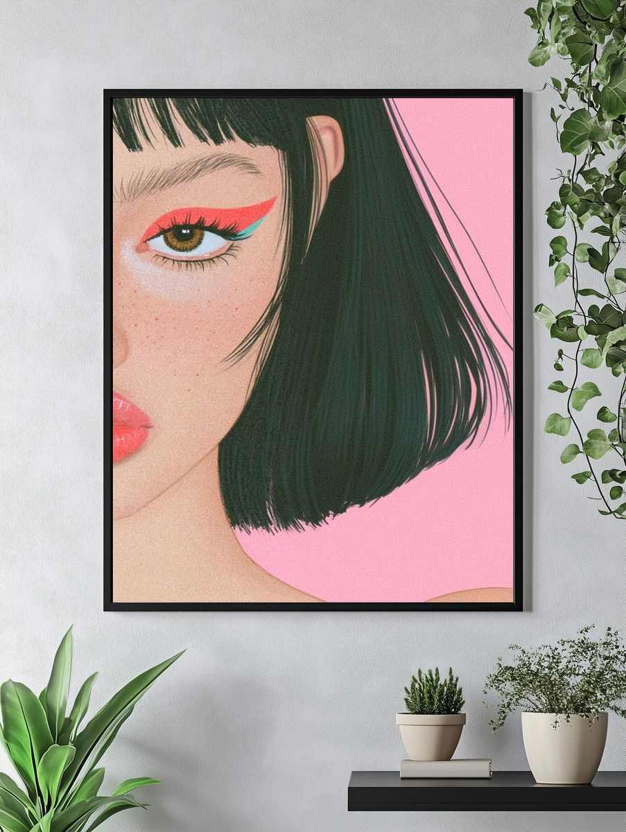 Pop Art Portrait Poster. — room view 4