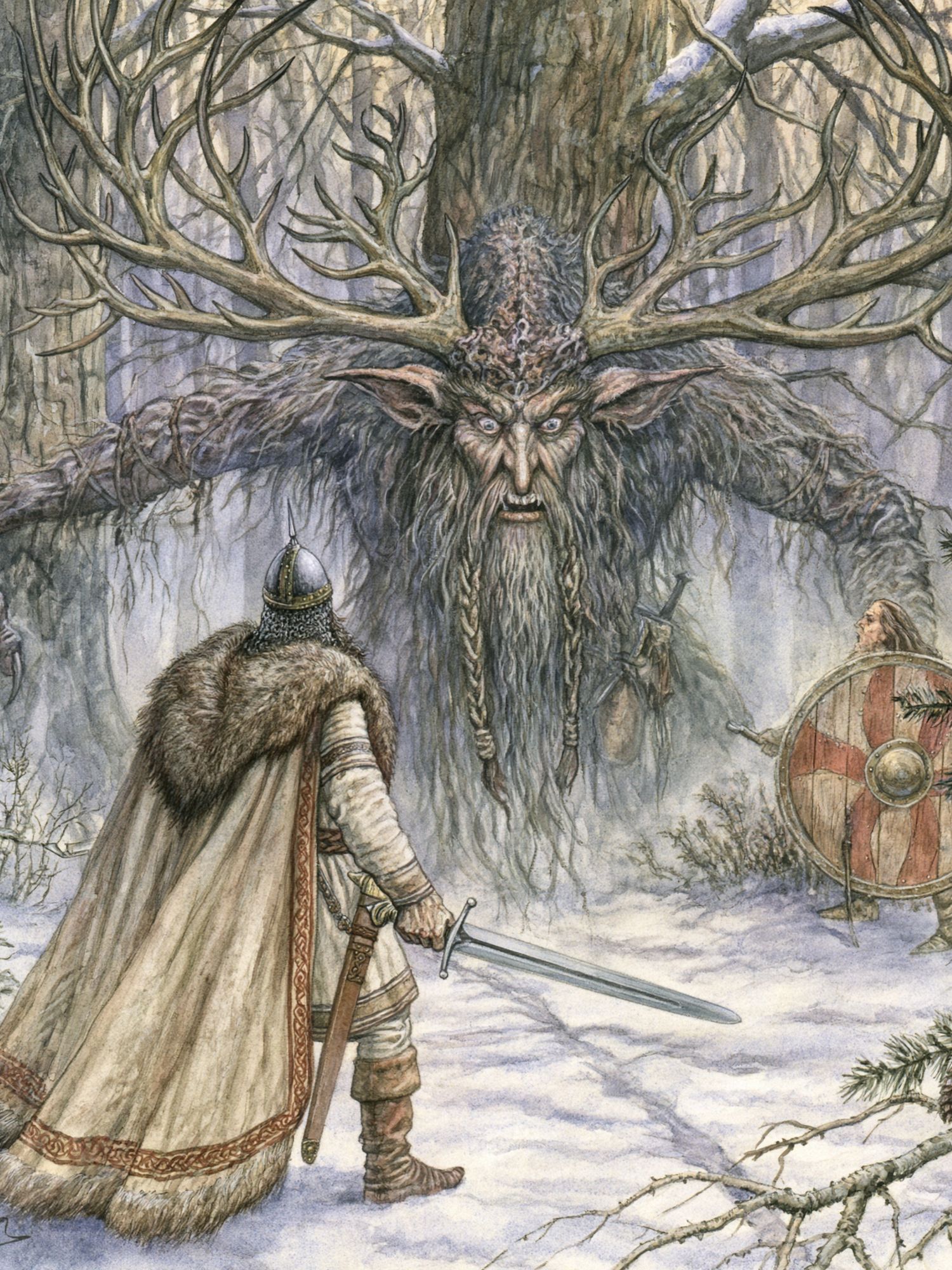 Forest Giant Fantasy Illustration Poster. poster detail