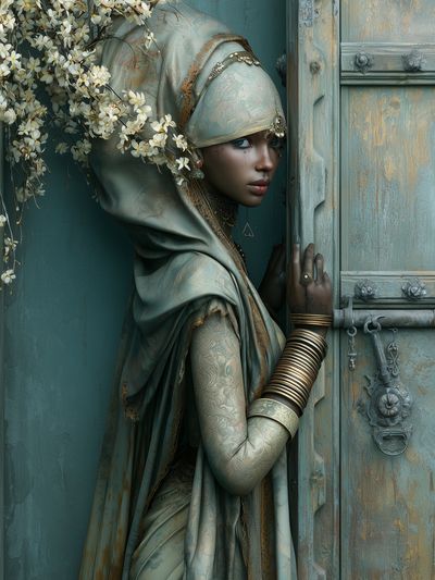 Mystic Doorway Portrait Print. poster