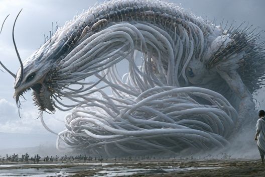 Mythic Serpent Sky Poster. poster detail