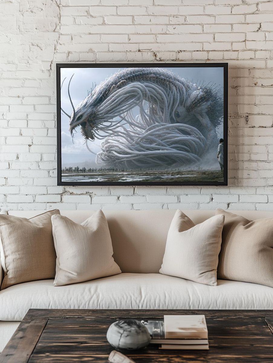 Mythic Serpent Sky Poster. room preview