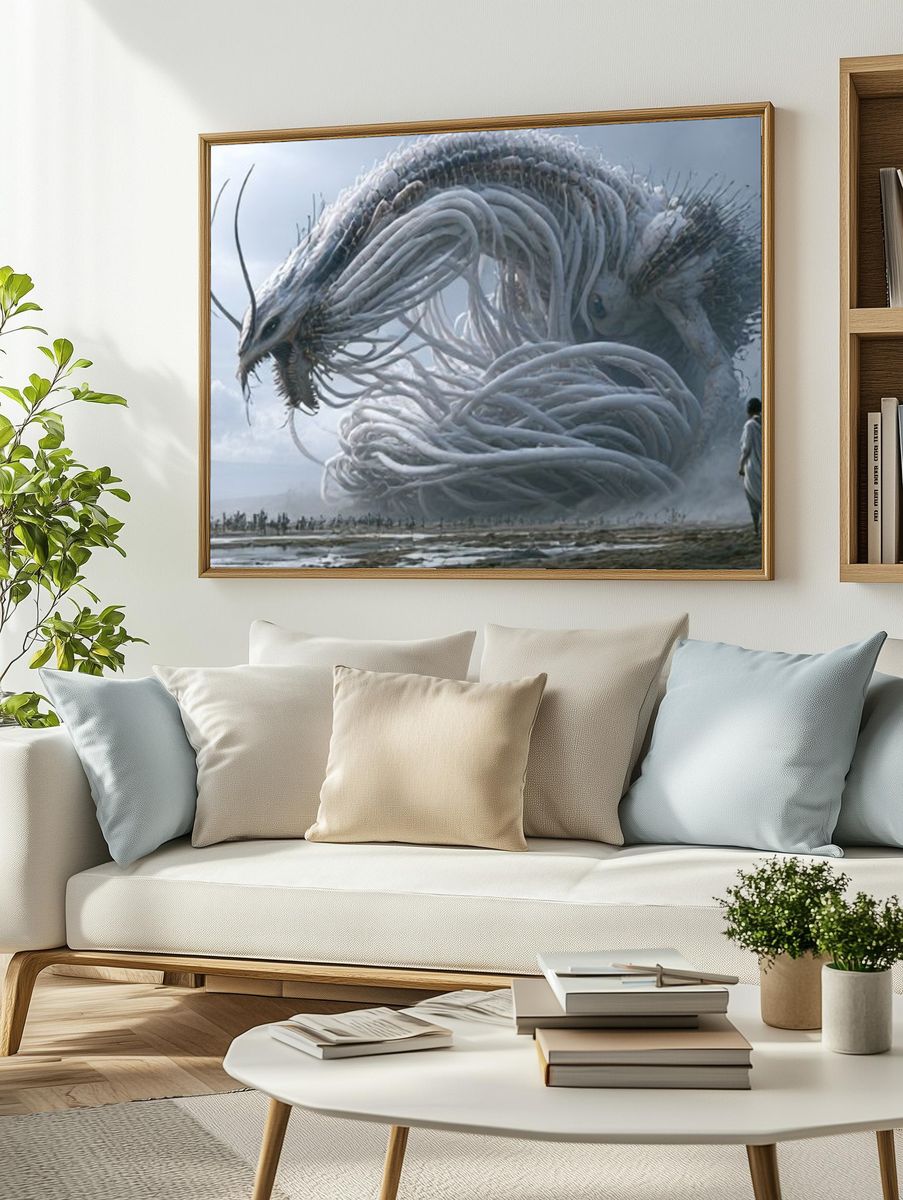 Mythic Serpent Sky Poster. — room view 2