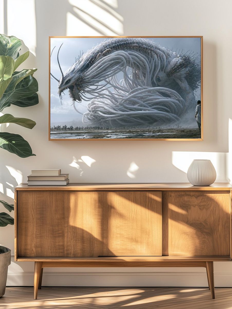Mythic Serpent Sky Poster. — room view 3
