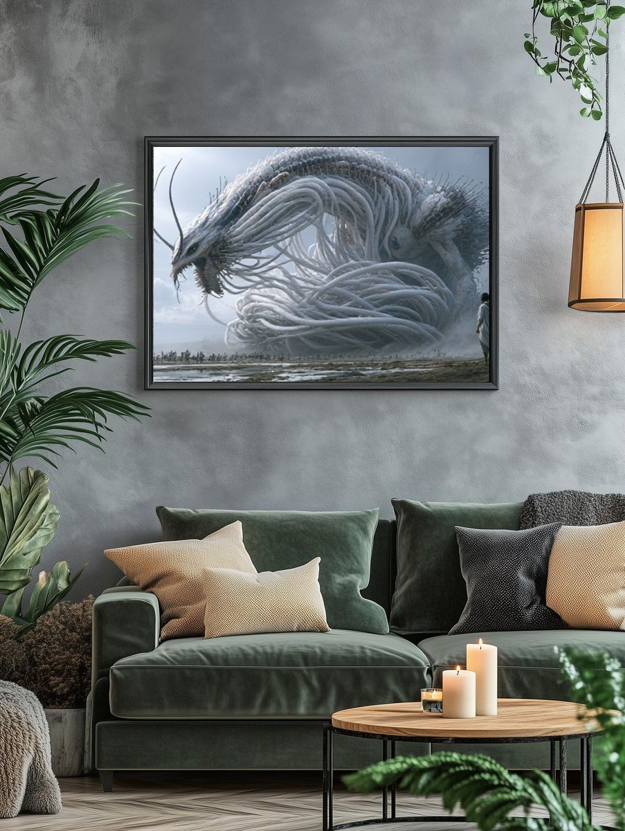 Mythic Serpent Sky Poster. — room view 4