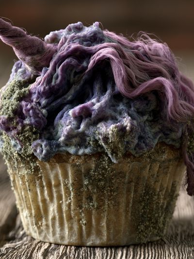 Surreal Unicorn Cupcake Print. poster print