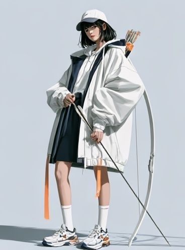 Archer Fashion Illustration Poster. poster — illustration art