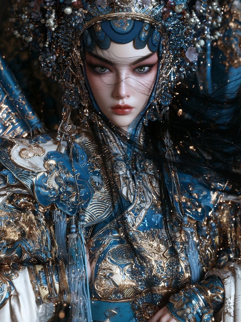 Celestial Warrior Portrait Print. poster detail