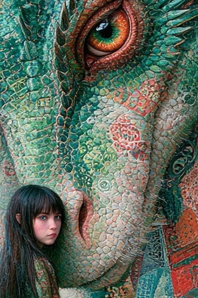 Dragon Eye Fantasy Illustration Poster. poster