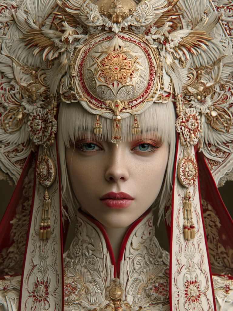 Ornate Imperial Portrait Print. poster — illustration art
