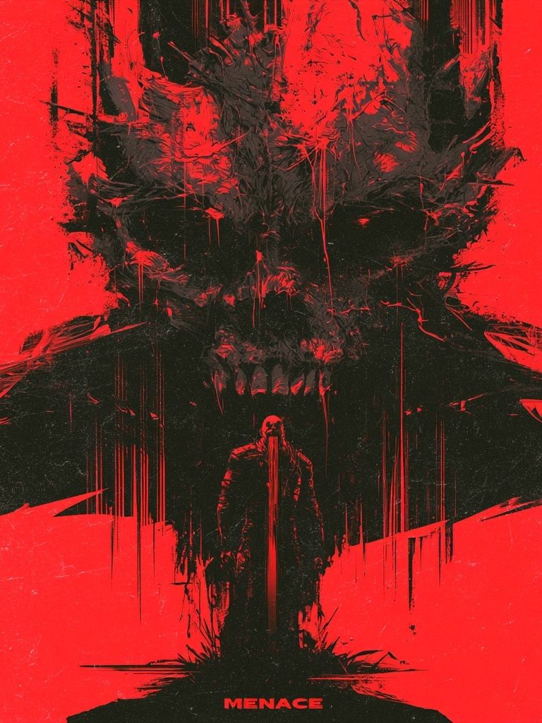 Menace Horror Print. poster detail
