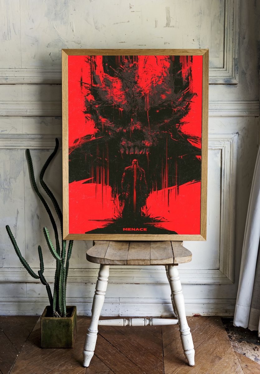 Menace Horror Print. — room view 1