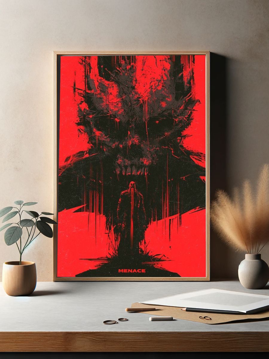 Menace Horror Print. — room view 2