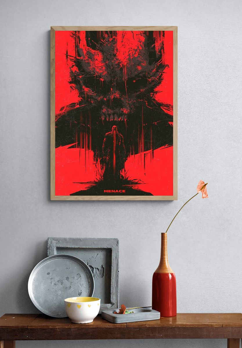 Menace Horror Print. — room view 3