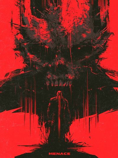 Menace Horror Print. poster