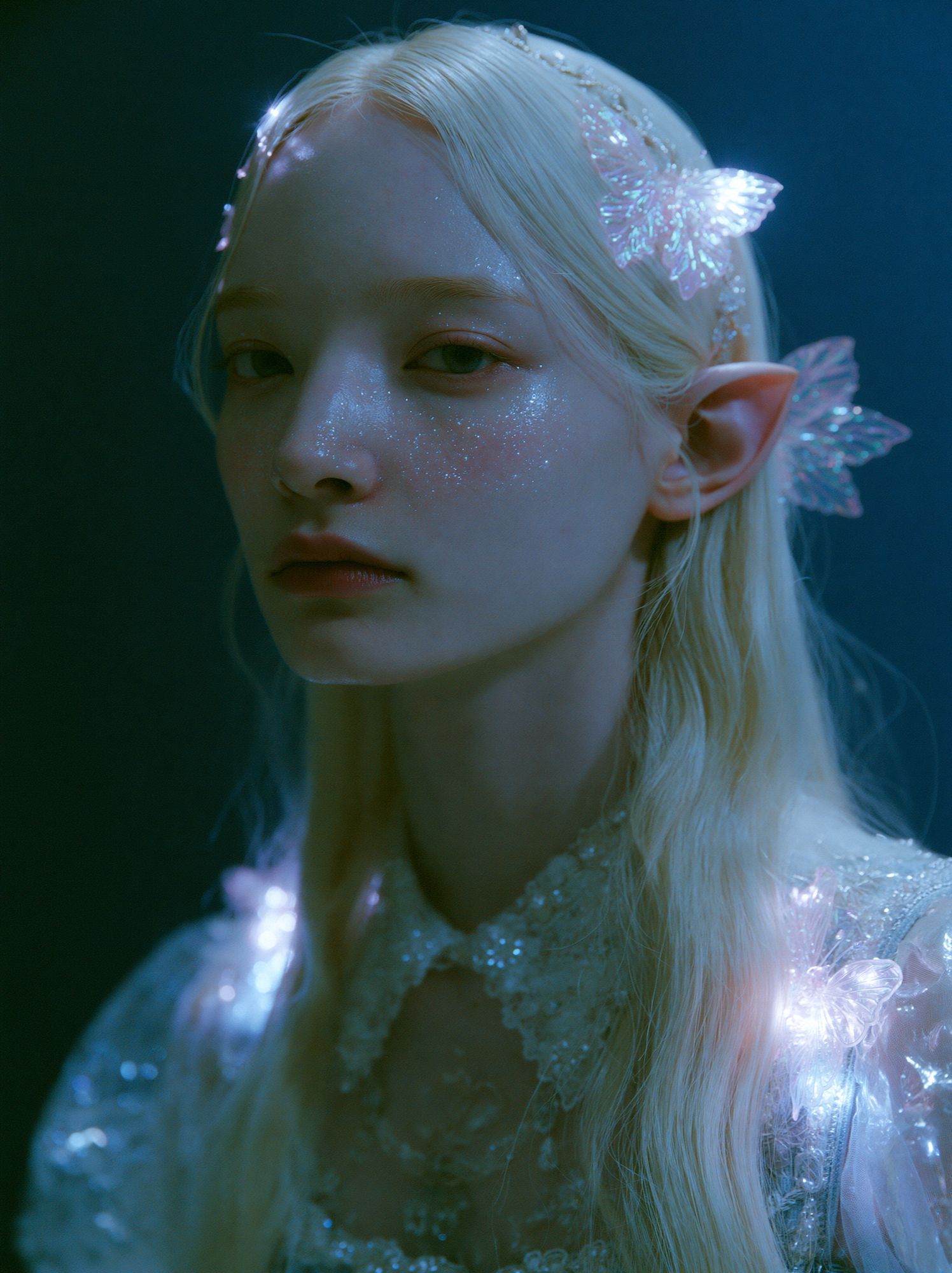 Elven Portrait Fantasy Print. poster detail