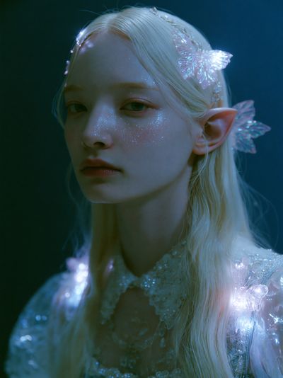 Elven Portrait Fantasy Print. poster