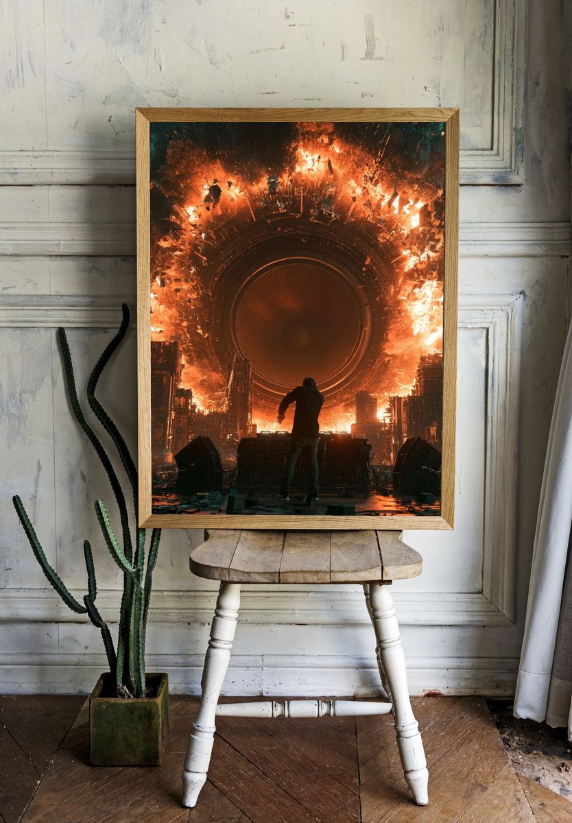 Apocalyptic Speaker Portal Poster. — room view 1