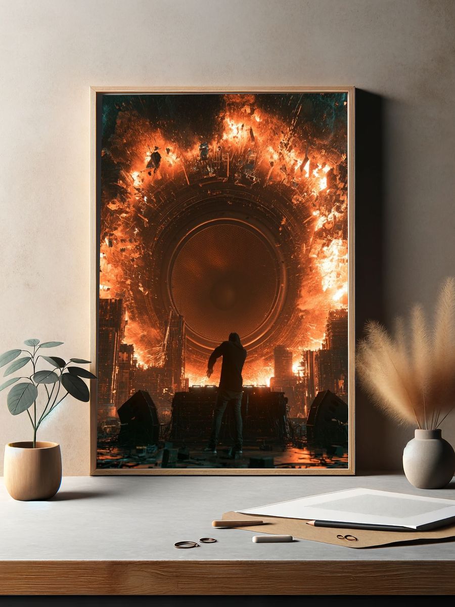 Apocalyptic Speaker Portal Poster. — room view 2