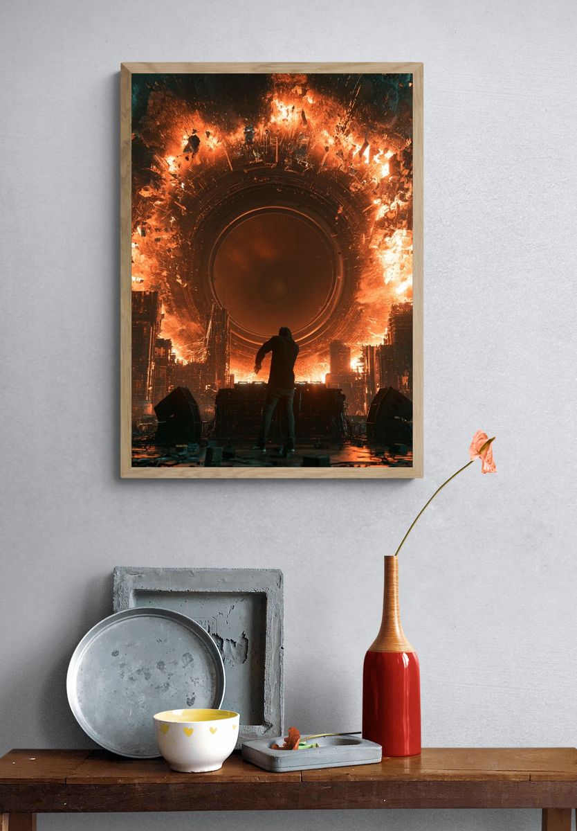 Apocalyptic Speaker Portal Poster. — room view 3