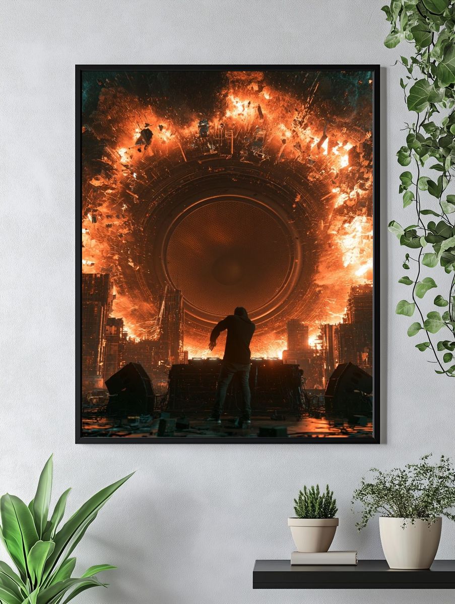 Apocalyptic Speaker Portal Poster. — room view 4