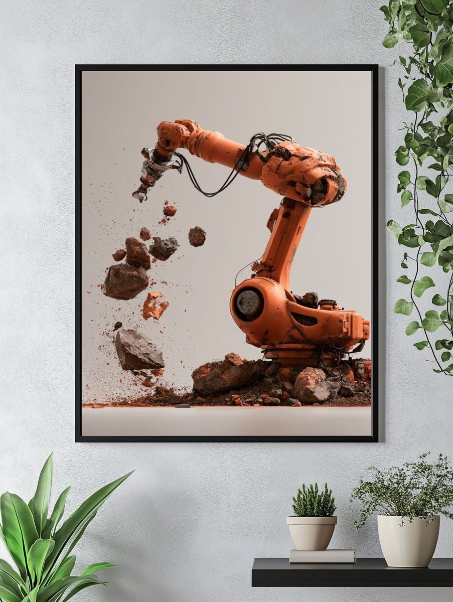 Whimsical Witchy Botanical Poster. — room view 4