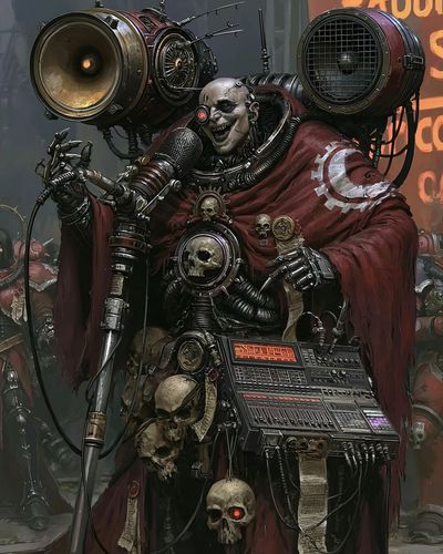 Cyberpunk War Priest Poster.