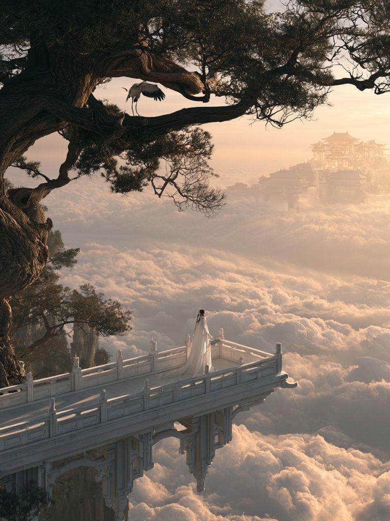 Cloud Temple Dreamscape Print. poster detail