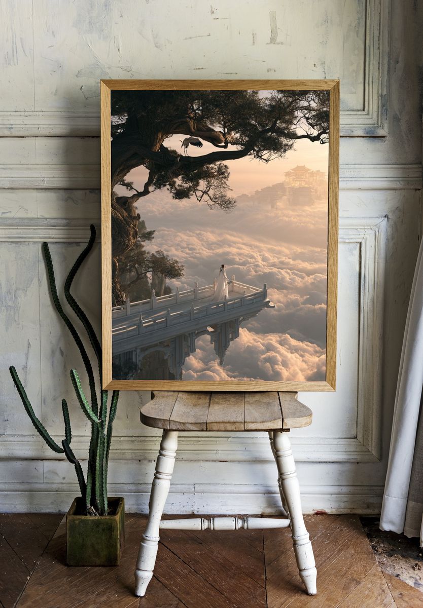 Cloud Temple Dreamscape Print. — room view 1
