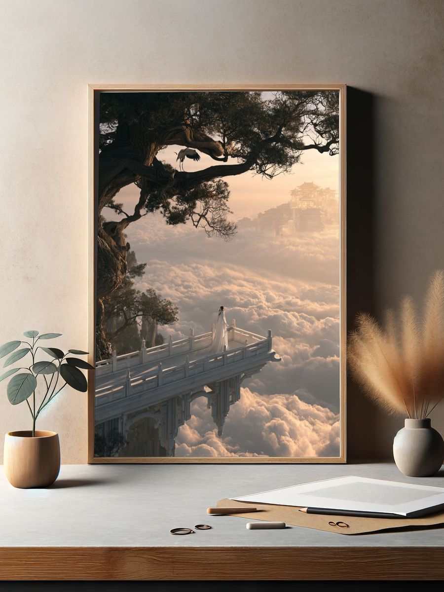 Cloud Temple Dreamscape Print. — room view 2