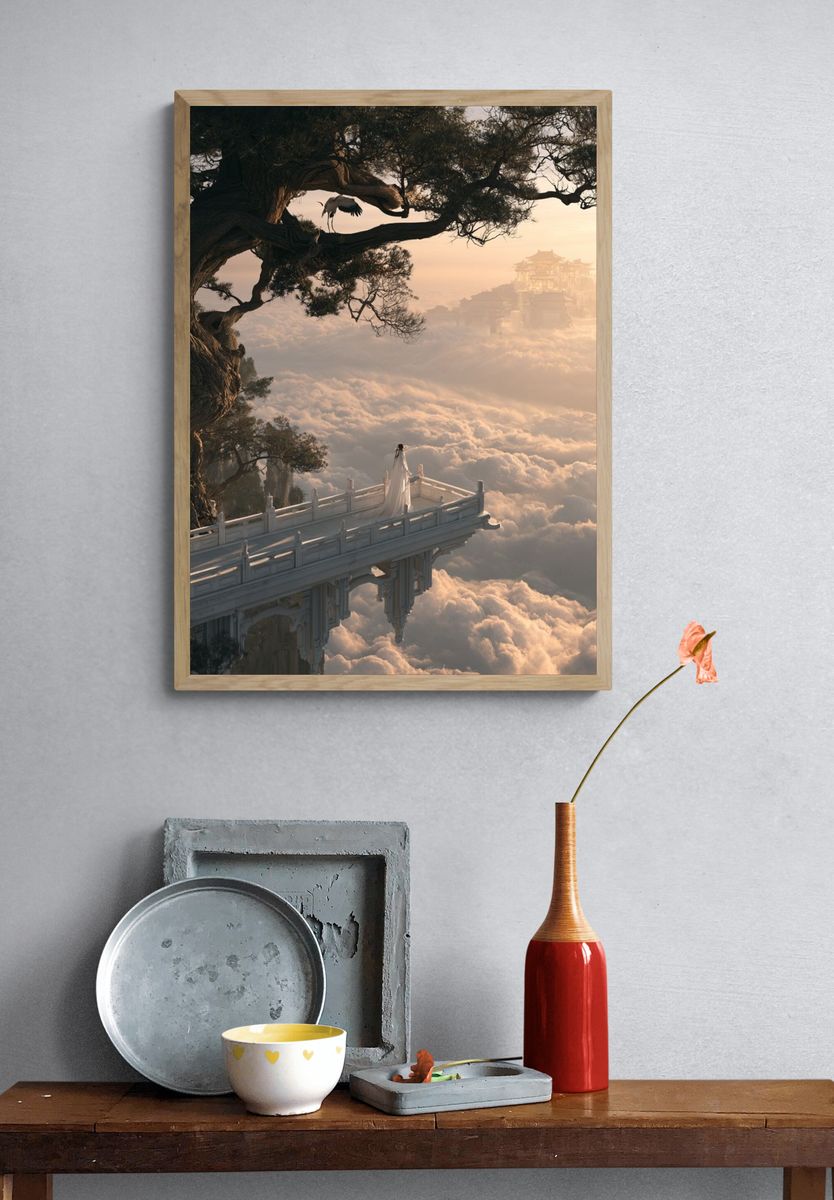 Cloud Temple Dreamscape Print. — room view 3