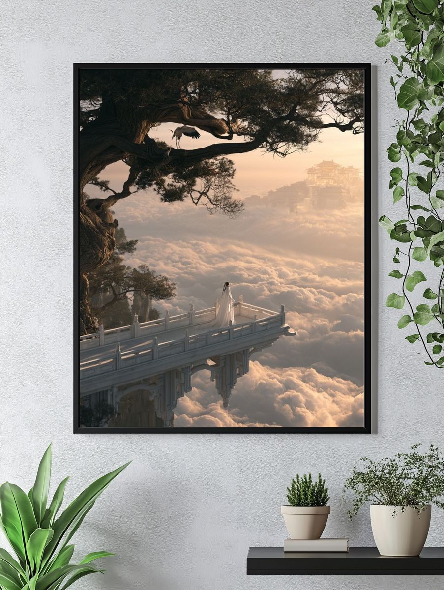 Cloud Temple Dreamscape Print. — room view 4