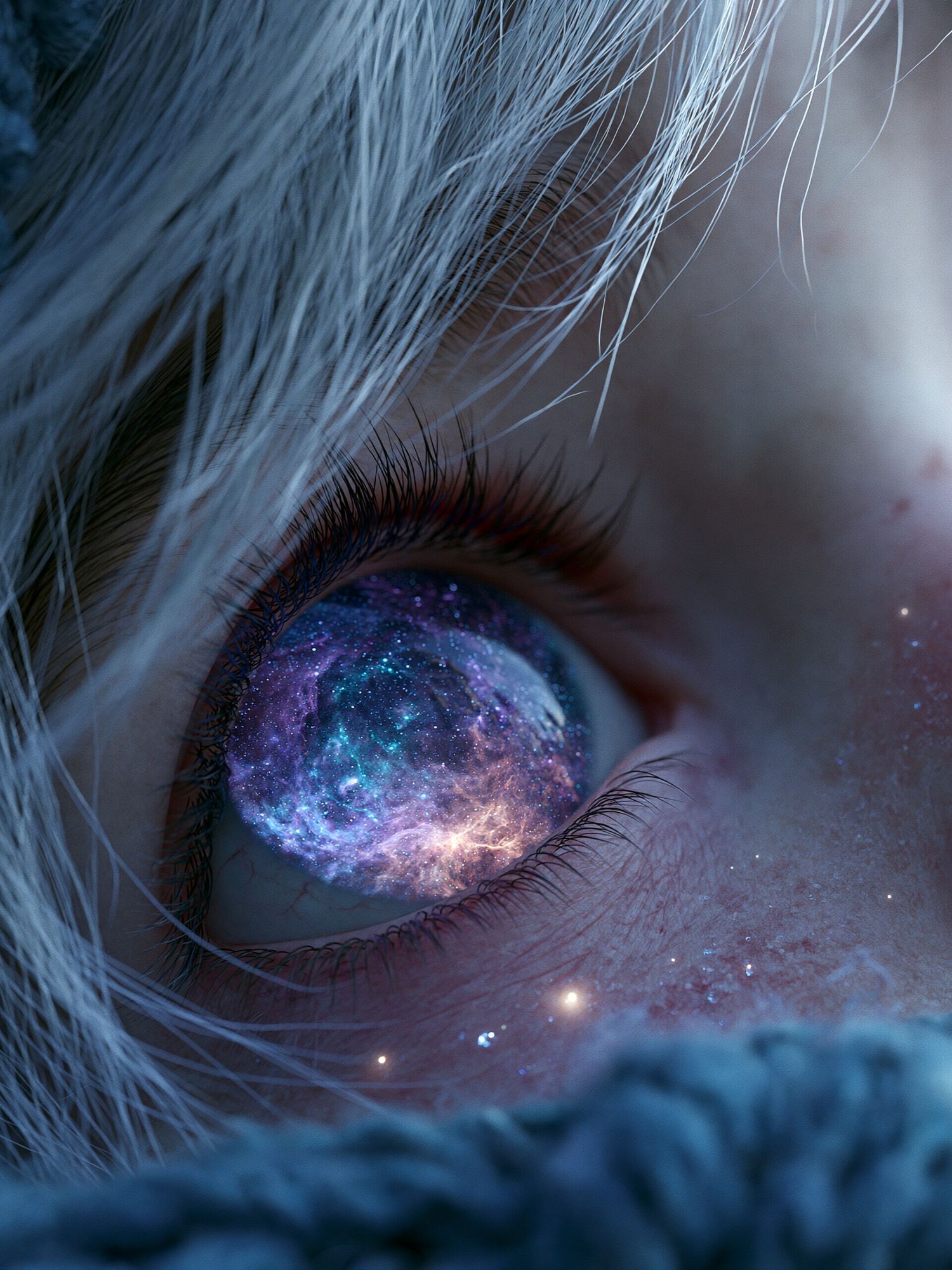 Cosmic Eye Portrait Print. poster detail