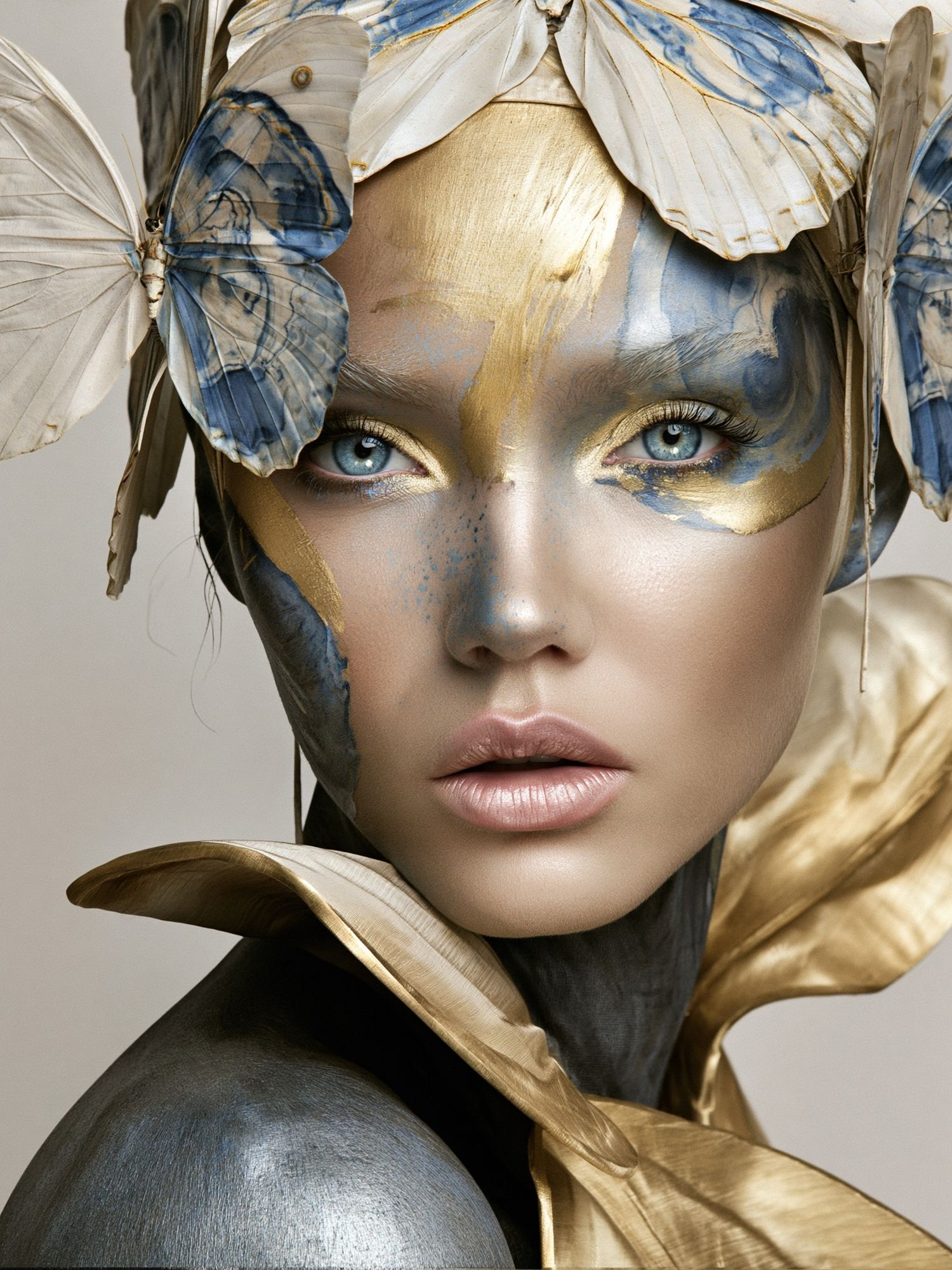 Butterfly Muse Portrait Print. poster — illustration art