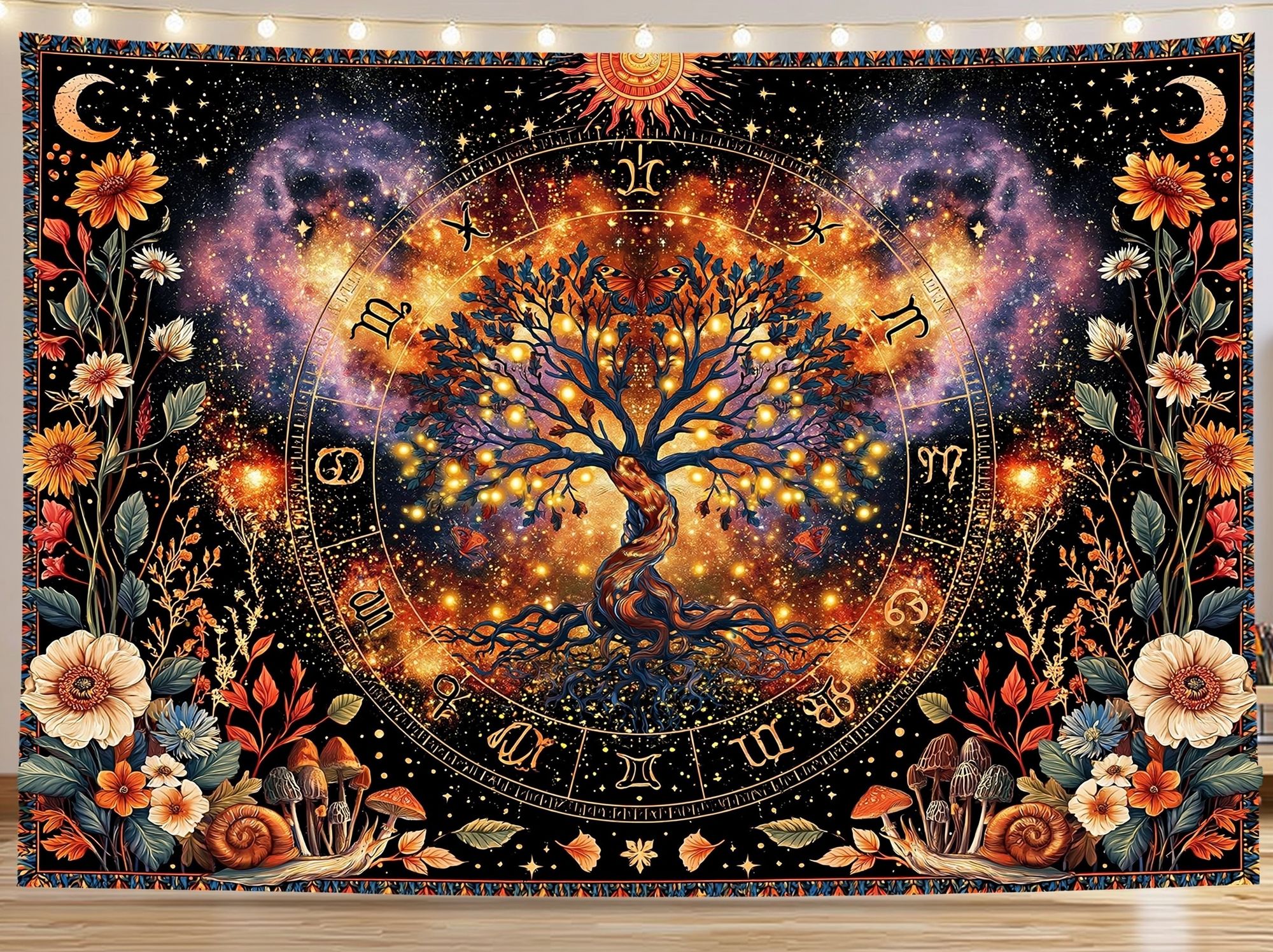 Cosmic Tree of Life Astrology Poster. poster — illustration art