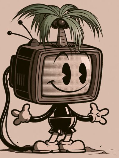 TV Character Cartoon Print. poster