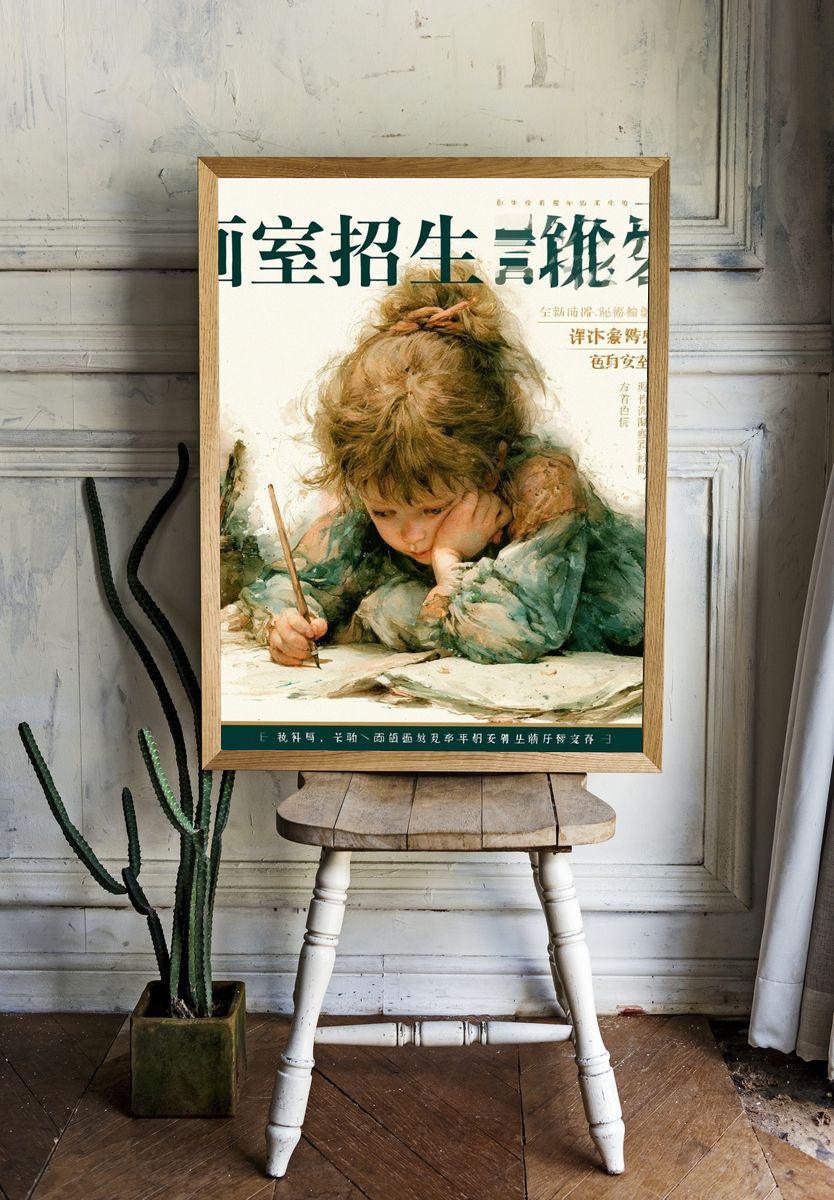 Young Artist Watercolor Poster. room preview