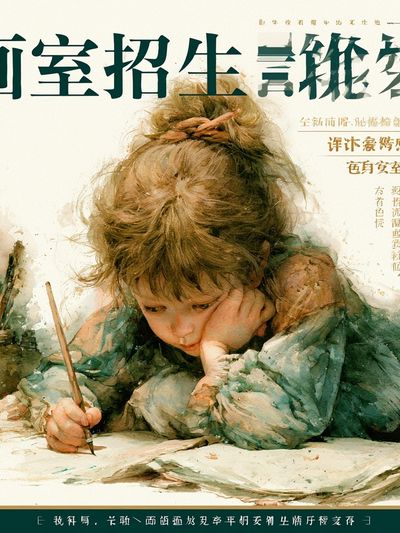 Young Artist Watercolor Poster.