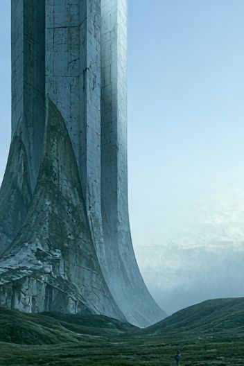 Monolithic Cliffscape — Surreal Print. poster detail