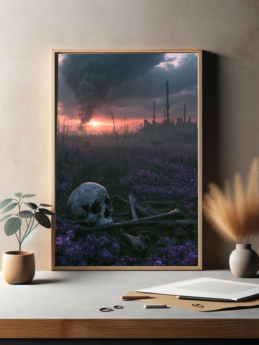 Post-Apocalyptic Sunset Print. — room view 2
