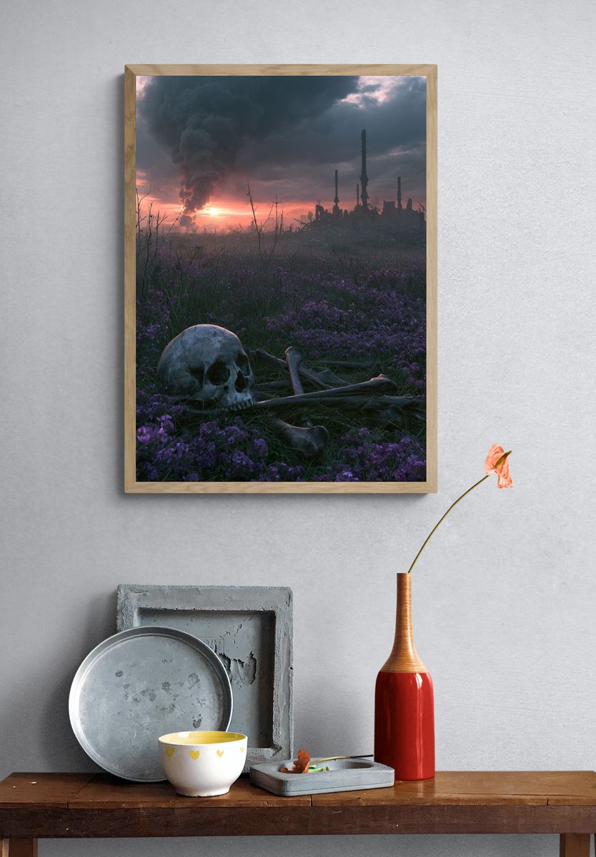Post-Apocalyptic Sunset Print. — room view 3