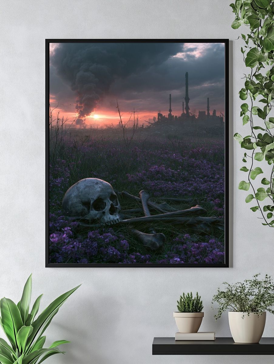 Post-Apocalyptic Sunset Print. — room view 4