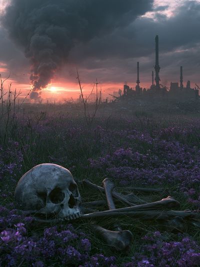 Post-Apocalyptic Sunset Print. poster