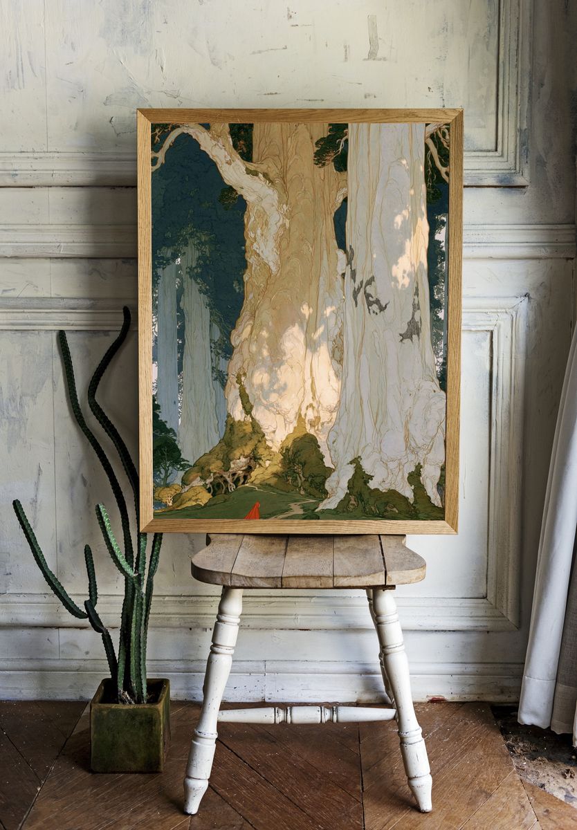 Enchanted Forest Giants Illustration Poster. room preview
