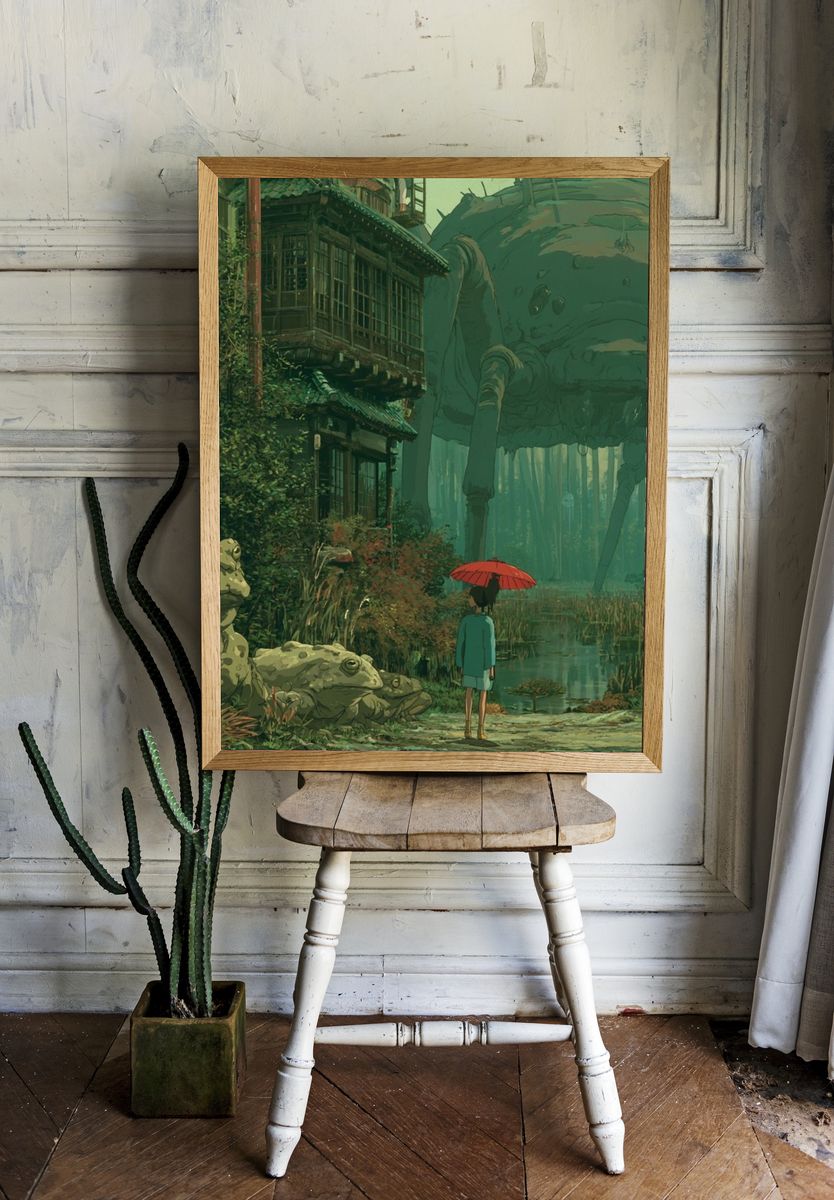 Forest Giant Illustration Poster. room preview