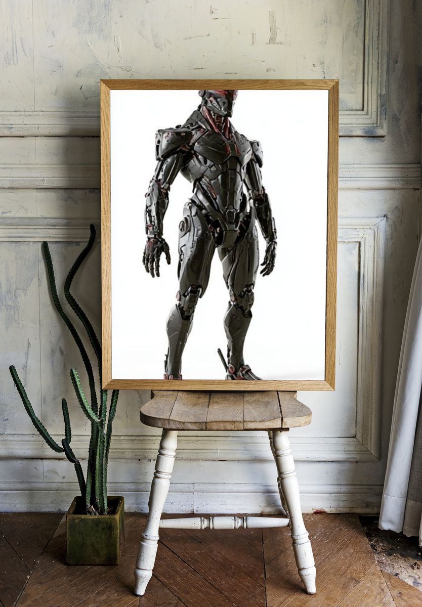 Cybernetic Android Sci-Fi Poster. room preview