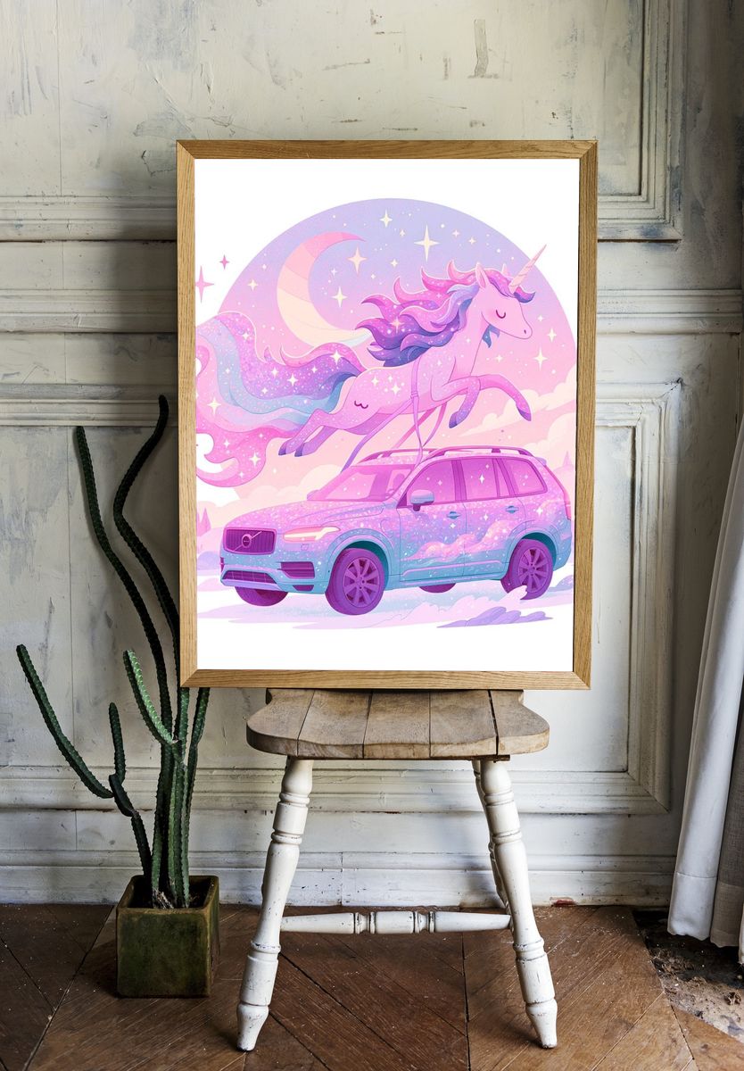 Unicorn SUV Dreamscape Poster. — room view 1